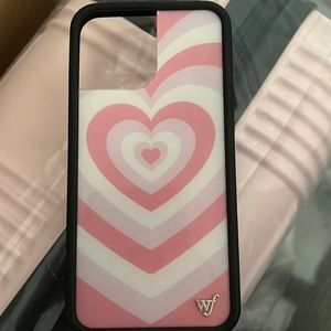 Wild flower hearts iPhone case